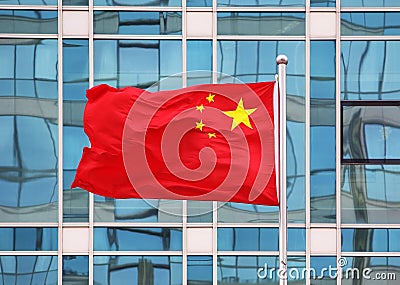 China National Flag Stock Photo